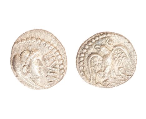 An inscribed silver unit of the Southern Region/Atrebates and Regni, struck under Epaticcus (c. AD 20-40) and dating c. AD 20