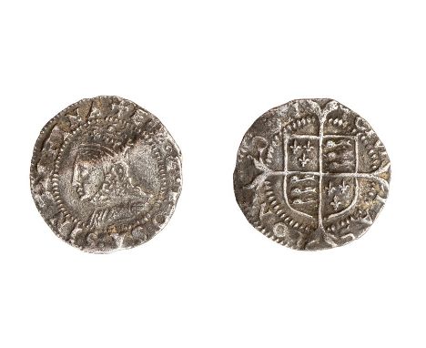 A silver hammered penny of Elizabeth I (1558-1603) dating to c. 1560-1561. First issue, Tower mint, initial mark: cross-cross