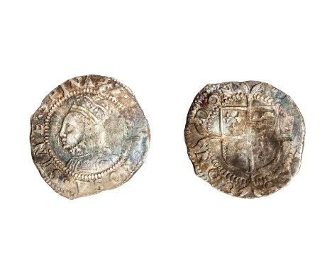 A silver hammered penny of Elizabeth I (1558-1603) dating to c. AD 1560-1561. First issue, Tower mint, initial mark: cross-cr