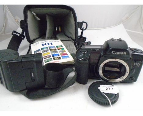CANON EOS 10 BODY WITH FLASH, MANUAL AND CASE