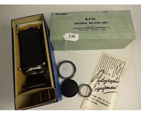 B.P,M UNIVERSAL BELLOWS UNIT WITH MANUAL AND BOX