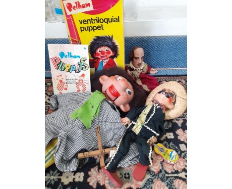 A Pelham ventriloquial puppet V4 Boy an Anna Marita puppet and a Pelham style Mexican puppetLocation: 