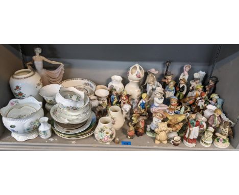 Ceramics to include Lladro figures A/F Hummel and other figures, Aynsley china and decorative ceramicsLocation: 