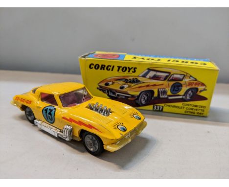 A boxed Corgi customised Chevrolet Corvette Sting Ray, No 337Location: 