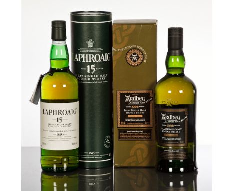 ARDBEG AIRIGH NAM BEIST 
Limited release single Islay malt Scotch whisky. Distilled 1990, bottled 2007. 70cl, 46% volume. In 