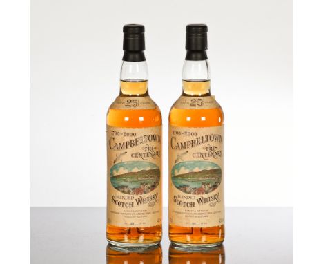 CAMPBELTOWN TRICENTENARY 25 YEAR OLD (1700 - 2000)
Blended Scotch whisky bottled by Springbank Distillers Ltd. Limited editio