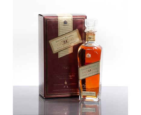 JOHNNIE WALKER 21 YEAR OLD
Blended Scotch Whisky, labelled for the Far East market.  Bottle No.A 044740. 70cl, 43% volume, in