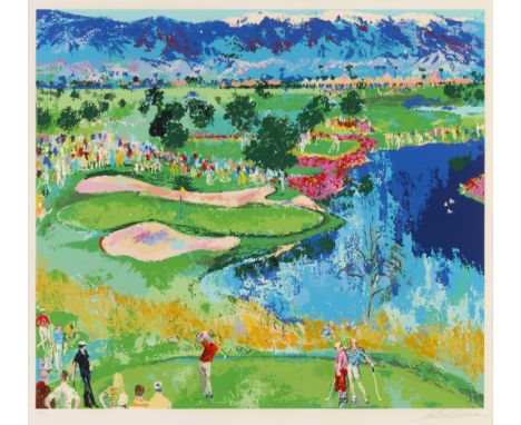 LeRoy Neiman (American, 1921-2012). Serigraph print on paper titled "The Cove at Vintage," 1986. Pencil signed along the lowe