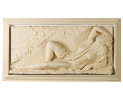 Bill Mack (American, b. 1949). Bonded sand relief sculpture titled "Radiance," 1990. Signed along the upper left.Unframed; he