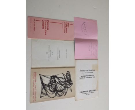 ITHELL COLQUHOUN. 4 various (1 with note by artist) ; plus 1 other other item.