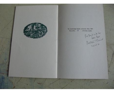 "The Singing Heart." illus Rigby Graham, signed ltd edn of 90, orig wps, 1981 fine