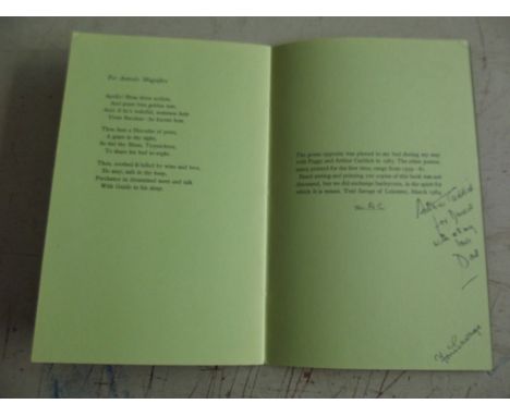 "The Virtues of Bacchus." illus Rigby Graham, ltd edn of 120, signed, also signed Toni Savage, orig wps, 1984 vg