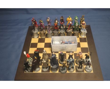 AN UNBOXED MARVEL CHESS SET