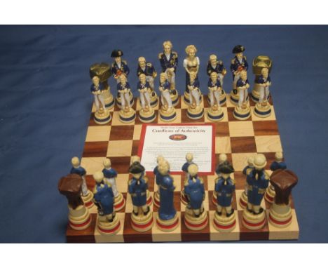 AN UNBOXED STUDIO ANNE CARLTON |BATTLE OF TRAFALGAR| CHESS SET
