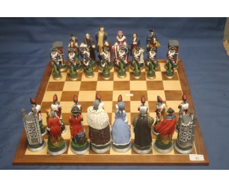 AN UNBOXED CHESS SET THE AMERICAN CIVIL WAR