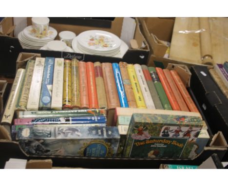 A TRAY OF BOOKS  TO INCLUDE AN ARCHITECTURAL THESIS (TRAYS NOT INCLUDED)