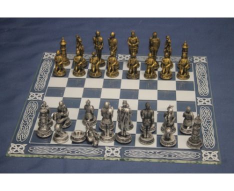 A UNBOXED CHESS SET 1 PIECE A/F