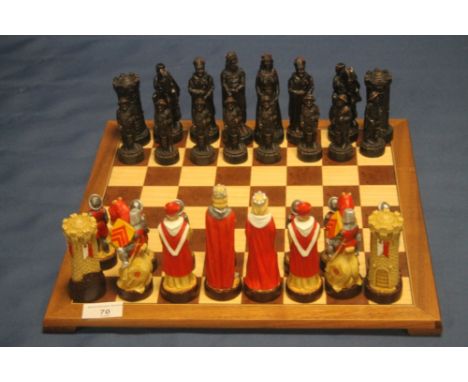 A UNBOXED CHESS SET 