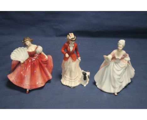 THREE ROYAL DOULTON FIGURINES |SARAH, DIANA, AND FIRST WALTZ|