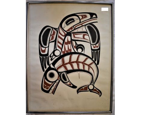 Raven and Whale by Roy Henry Vickers the famous Tsimshian Tribe Northwest Coast Indian Artist, this is a limited edition prin