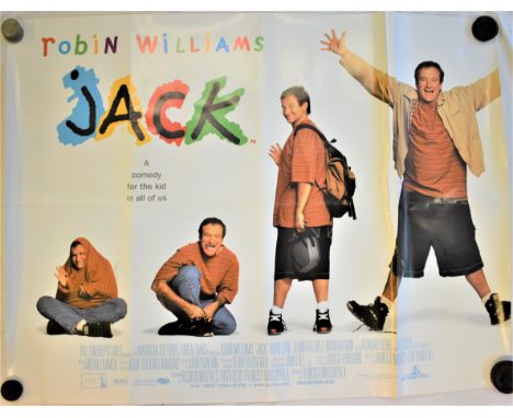 Film Poster - 'Jack' Starring Robin Williams, double sided poster. Measurements 100cm x 76cm, fold in poster