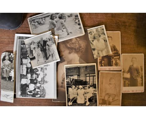 Photo's early black and white portrait photo's 1930's/1950's good condition for age (11) photo's various sizes