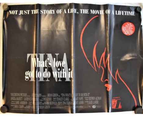Film Poster-'What's Love Got To Do With It'-film based on Tina Turner-double sided poster-measurements 100cm x 76cm-folds dow