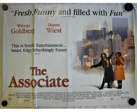 Film Poster-'The Associate'-Starring Whoopi Goldberg-Dianne West-double sided poster-measurements 100cm x 76cm-foldsin poster