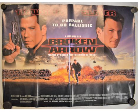 Film Poster-'Broken Arrow'-starring John Travolta-Slater(Christopher) double sided poster-measurements 100cm x 76cm-fold down