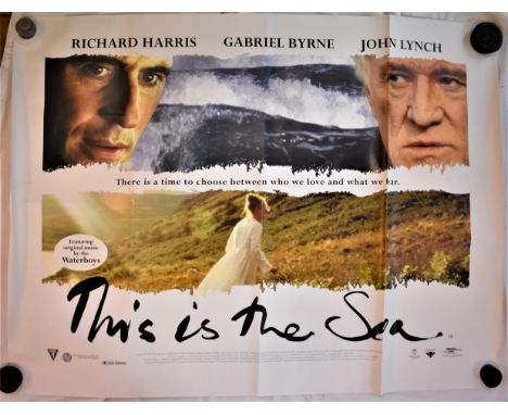 Film Poster-'This is the Sea'-starring Richard Harris-John Lynch-measurements 100cm x 76cm-folds in poster other wise-very go