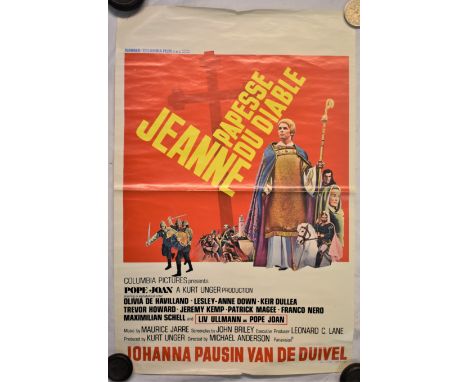 Film Foyer Poster-'Pope Joan'-starring Trevor Howard-Patrick McGee-measurements 52cm x 35cm folds in poster other wise good c