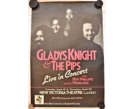 Poster-Concert-Gladys Knight and the Pips-Live in Concert-measurements 76cm x 50cm-excellent condition