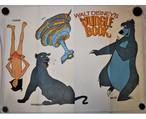 Film Poster-Walt Disney-'The Jungle Book'-measurements 100cm x 76cm-fold down middle of poster-other wise good condition