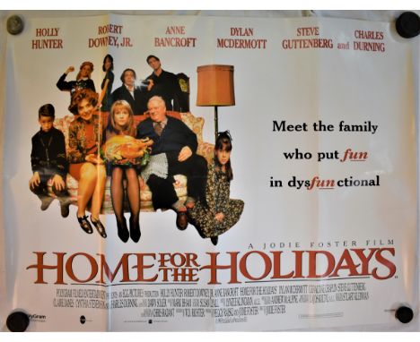 Film Poster-1995-'Home For The Holiday's'-starring Holly Hunter-Anne Bancroft-double sided poster-measurements 100cm x 76cm-f