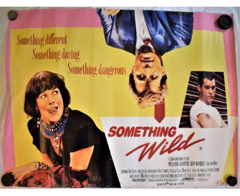 Film Poster 1986-'Some Thing Wild'-starring Melanie Griffith-Jeff Daniels-measurements 100cm x 76cm-folds in poster and worn 