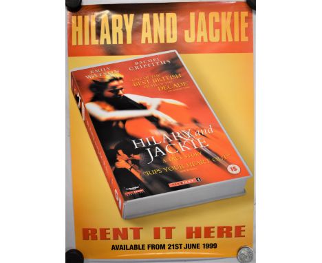 Video Poster-'Hilary and Jackie'-starring Emily Watson-Rachel Griffiths-measurements 59cm x 42cm-excellent condition