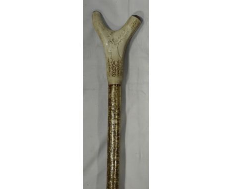 ANTLER HANDLE STICK  