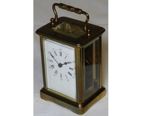 FRENCH BRASS CARRIAGE CLOCK (4 LEGS) 