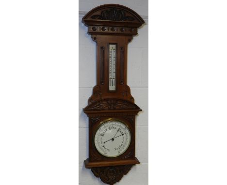 OAK FRAMED BAROMETER  