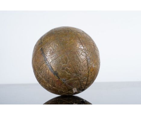 Indian Art Indian celestial globe late 19th century . . Cm 14,00.