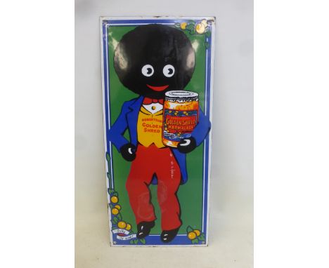 A reproduction Robertsons Golden Shred 'Golly' enamel sign, 16 1/2 x 14 1/4".