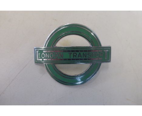 A London Transport part enamel badge.
