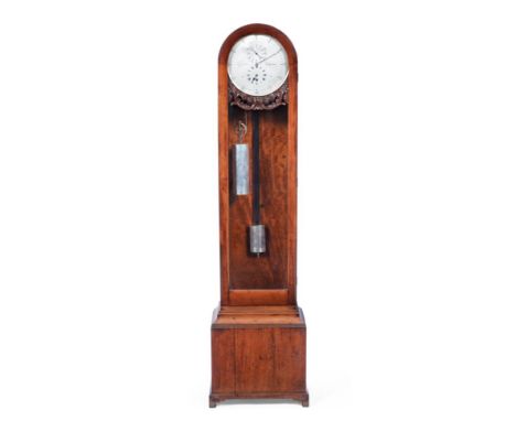 A Mahogany Three Month Duration Longcase Regulator, signed Taffinder, Rotherham, Exhibition 1851, Class 10 No.54, arched pedi