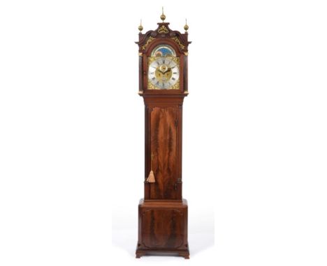 A Good Mahogany Eight Day Longcase Clock, case possibly by Gillows, signed Finney, Liverpool, circa 1780, swan neck pediment 