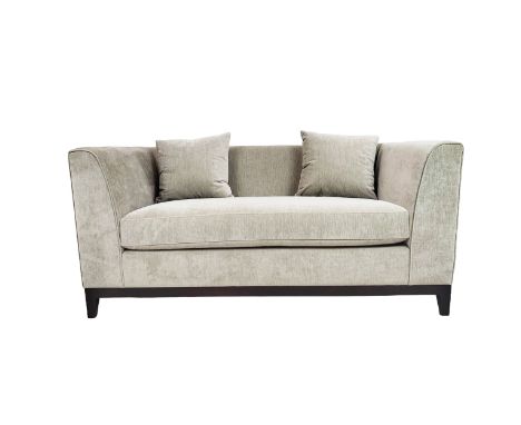 BESPOKE SOFA LONDON SOFA, grey fabric upholstered, 160cm x 85cm x 75cm.