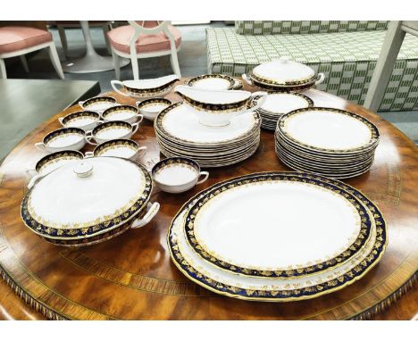DINNER SERVICE, Royal Worcester, 'Arundel', comprising eleven dinner plates, eleven salad plates, ten bread plates, nine soup