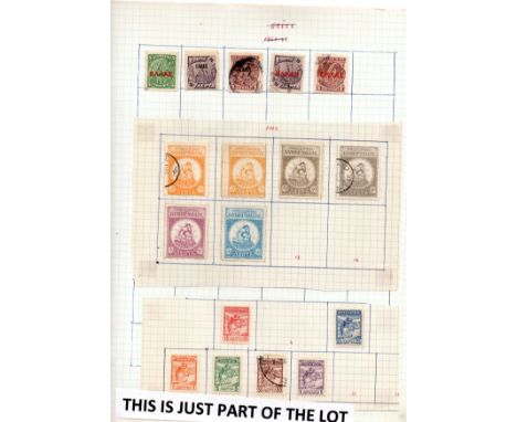 Greece coll m/u on home made album pages, early to 1960s, good pickings noted, worth a look