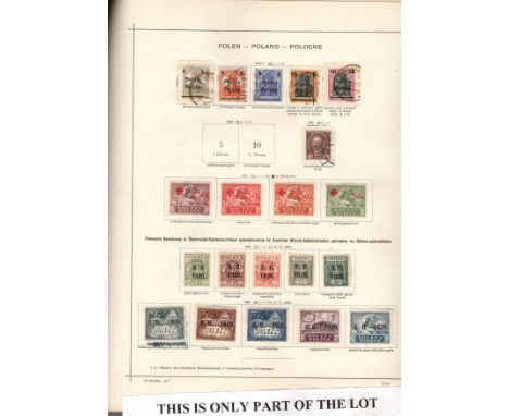 Poland 1918-1933 Collection on vintage printed Schaubek leaves with a good depth of o’printed issues in the immediate post WW