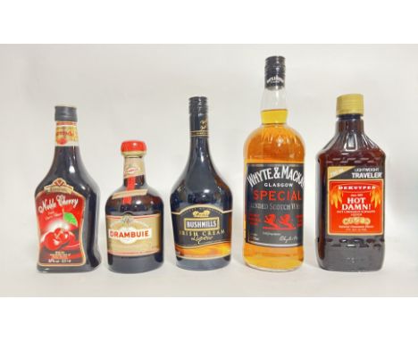 A selection of Whisky and Liqueur comprising of Bushmills Irish Cream Liqueur 700ml 17%, Whyte &amp; Mackay Special Blended S