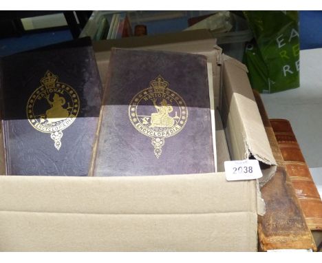 A box of books to include; The National Encyclopedia, London Stories vol. 1, Sussex in the 20th Century (a/f), etc.
